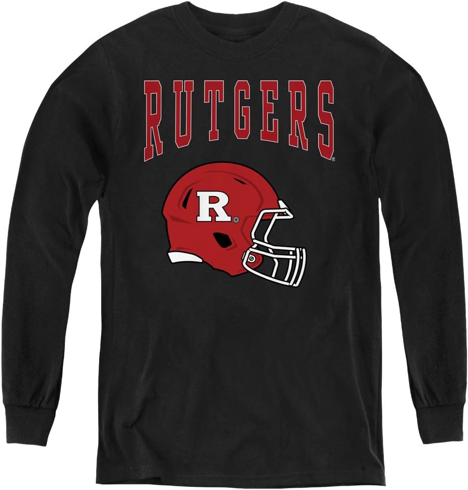 Rutgers University Official Football Helmet Youth Long Sleeve T Shirt