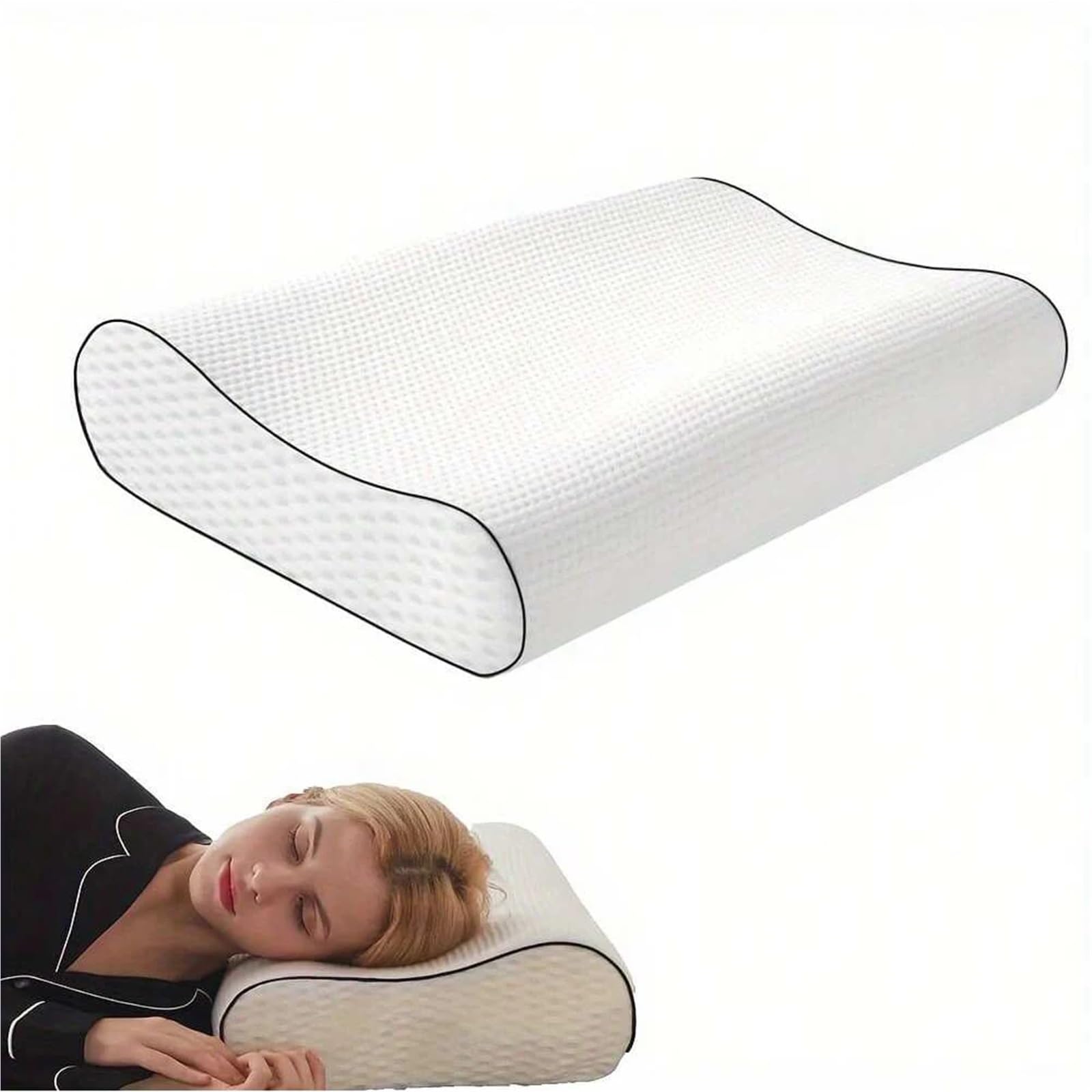 FGUJSUR Latex Pillow 1pc Neck Pillow, Memory Foam Pillows, Cervical For Relax, Contour, And Shoulder