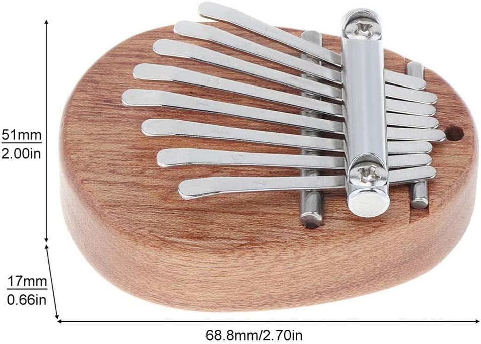 Générique Mini Doigt Kalimba Pouce Piano Mini 8 Touches Kalimba en Forme de Goutte Acajou Pouce Piano Instrument… - Les Beatles, Paul McCartney, John Lennon, RIngo Starr, George Harrison Générique Mini Doigt Kalimba Pouce Piano Mini 8 Touches Kalimba en Forme de Goutte Acajou Pouce Piano Instrument… – Image 3