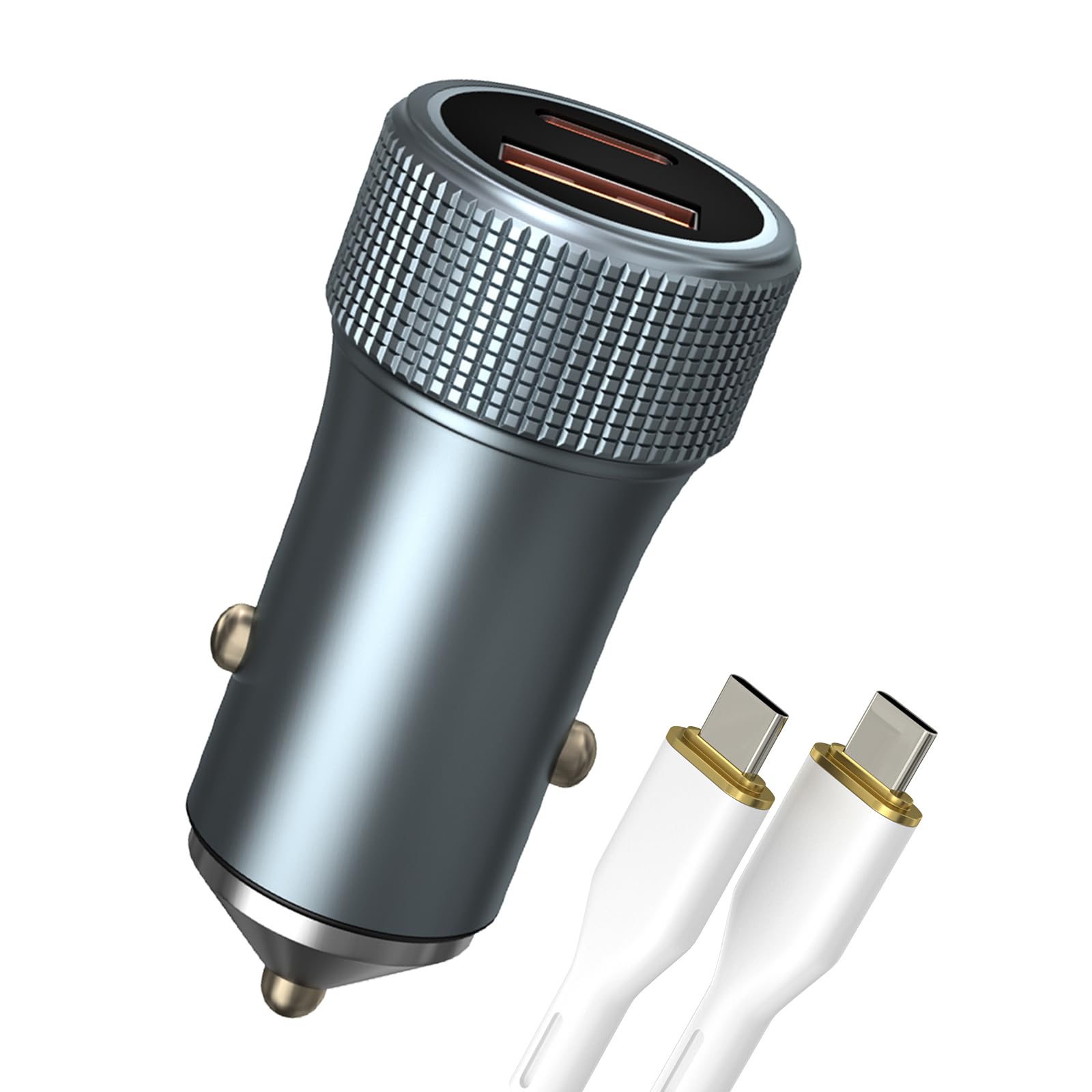 COMLZDCar Charger 40W USB C Fast Charging Adapter Compatible iPhone, Type C Car Charger with Cigarette Lighter Plug, Automobile Chargers for Cell Phone, Car USB Charger Multi Port