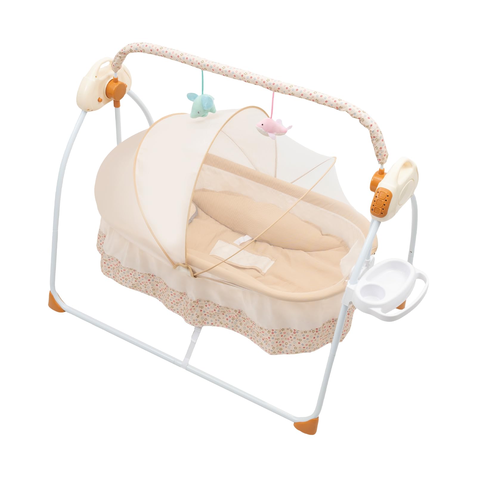 Electric Baby Cradle Swing Adjustable Speed Infant Rocking Chair