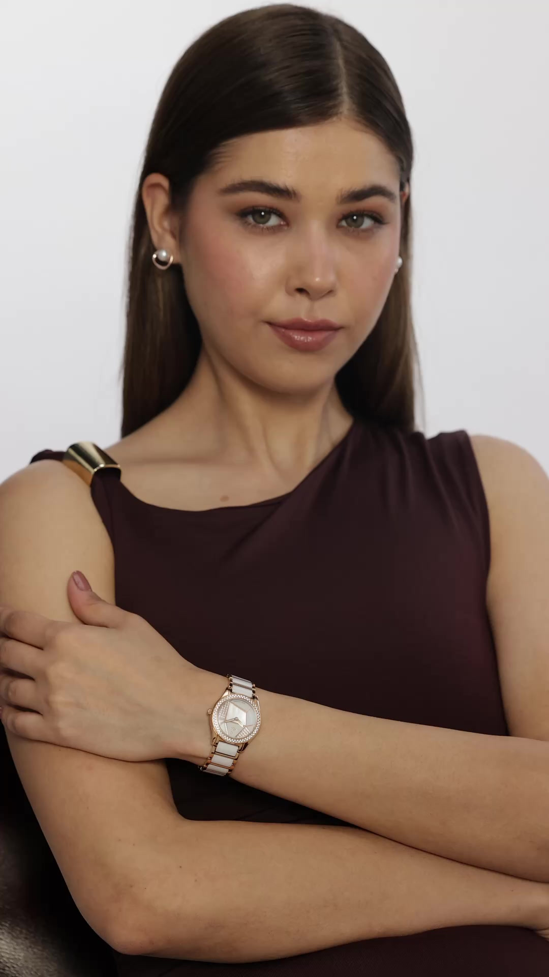 Xylys Analog Mother of Pearl Dial Women's Watch - NG9766WD01A
