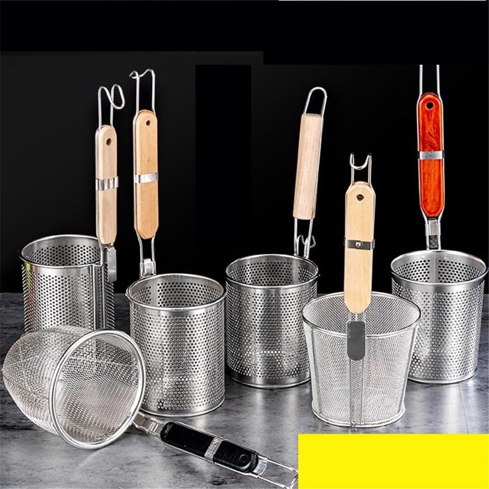 Cesta para freidora Cesta for freír de acero inoxidable con asa(Medio)