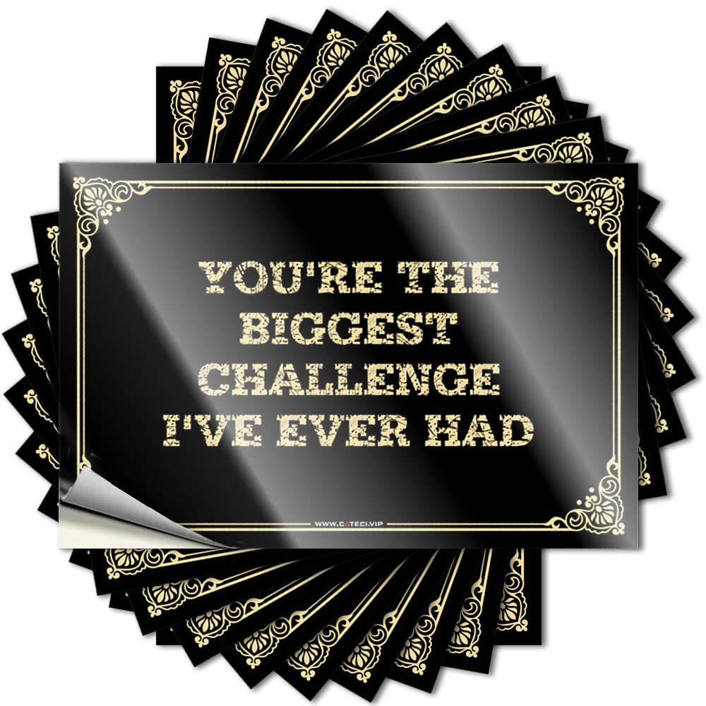 You're The Biggest Challenge I've Ever Had Tattoos Fall | Coastal Bottle Removable Decal Pack(6X9CM)