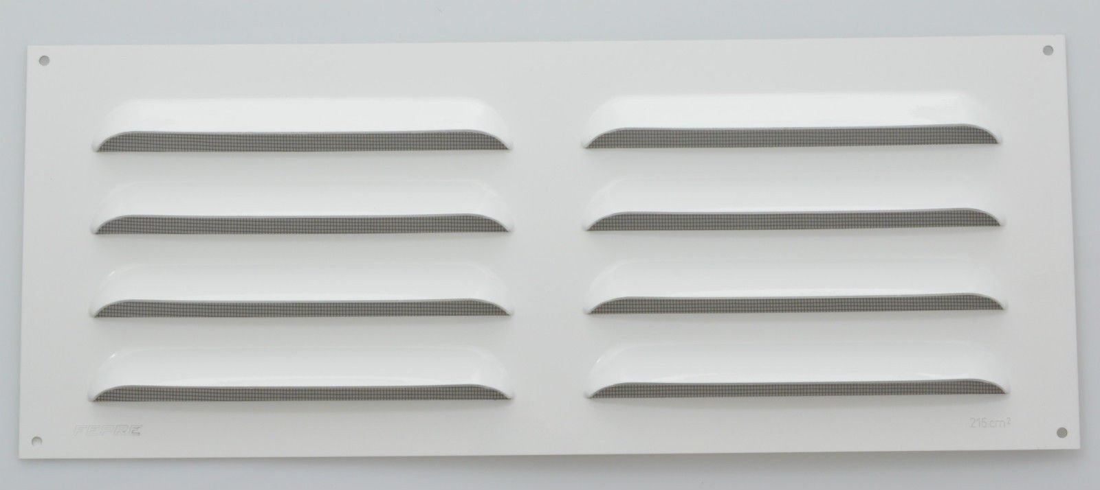 Rejilla de aireación (rejilla de ventilación aluminio blanco 20 x 50 cm Con Pajarita rejilla de alambre