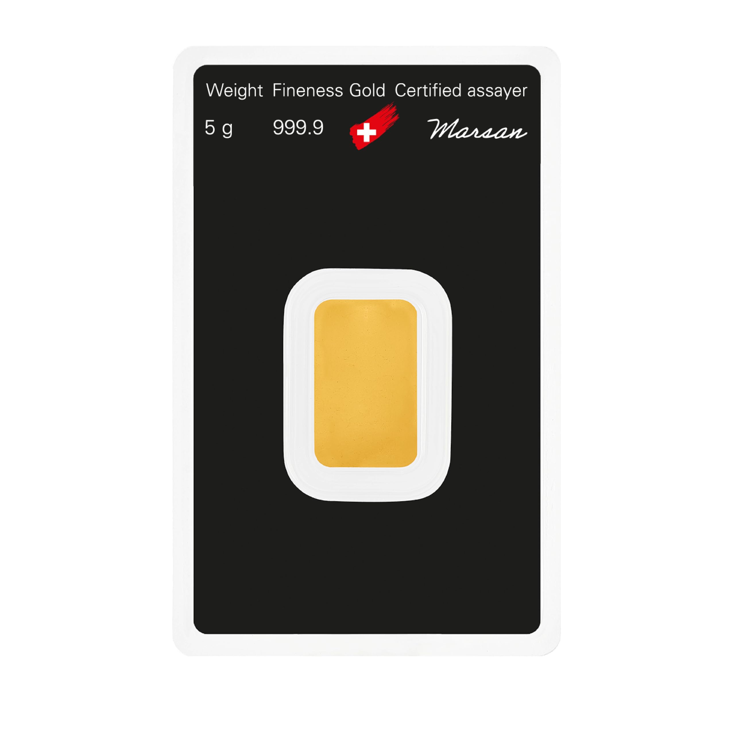 5 Gramm Goldbarren Argor-Heraeus + Echtheitszertifikat - 5 g Gold - Feingold 999.9 - LBMA - Neu