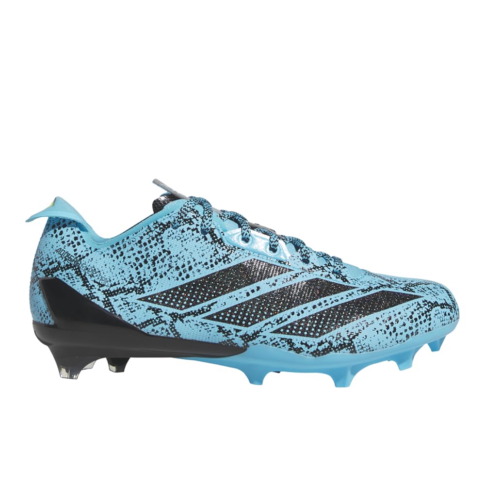 Adidas Men's Adizero Electric Football Cleats, Bright Cyan/Black/Bright Cyan, 7 Medium