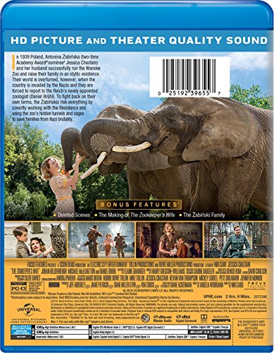 The Zookeeper's Wife [Blu-ray] image 4