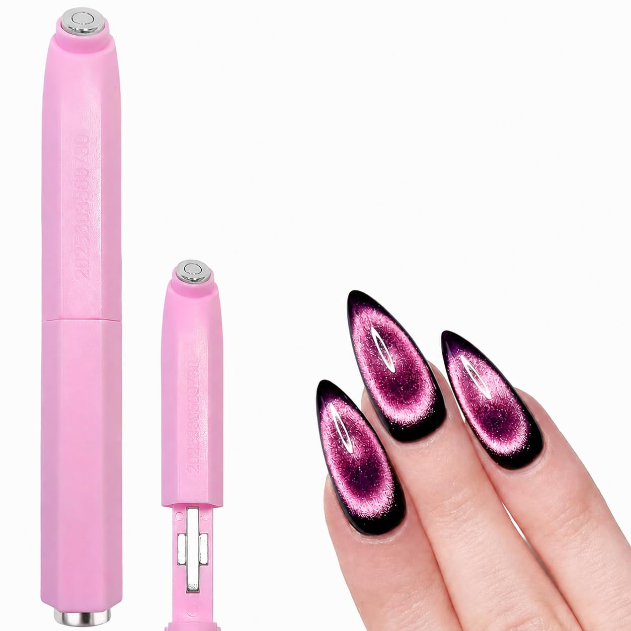 3-in-1 Cat Eye Nail Magnet Tool for Gel Polish, Strong Magnetic Stick for Creating Ring, Line, Wave & 3D Cat Eye Effects, Nail Art Design Tool for Salon and DIY Manicure-image-27