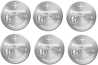Pack of 6 - Panasonic Cr2016 3v Lithium Coin Cell Battery Dl2016 Ecr2016 CR 2016