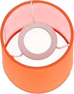 Beavorty Chandelier Shades Cloth Lampshade Cloth Pendant Lamp Cover Chandelier Lampshade Cloth Small Lampshade for Table Lamp Floor Light Orange Small Lamp Shade