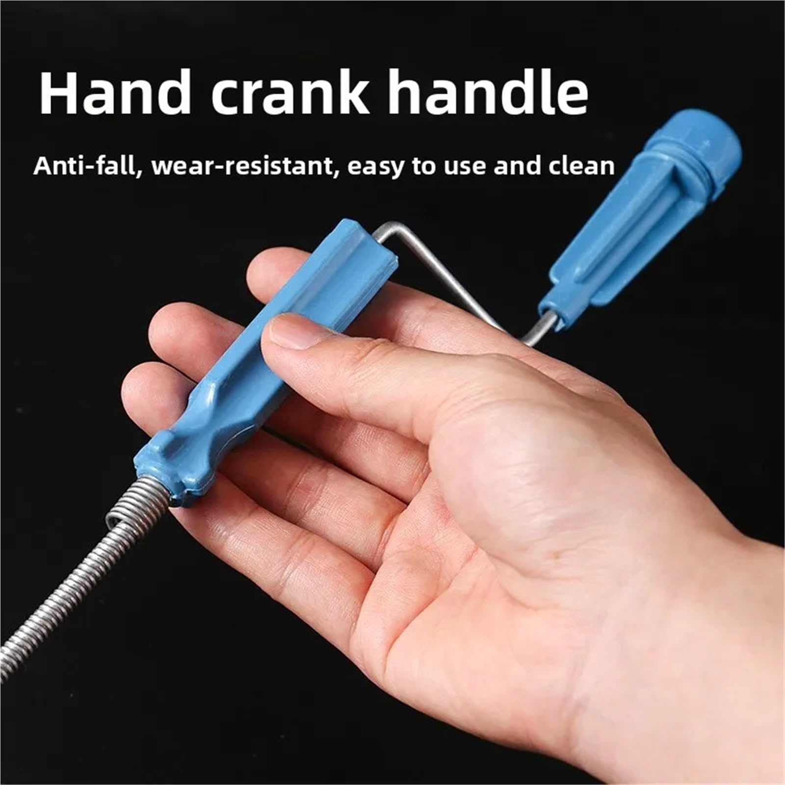 Cepillo para desagües Tubería de desatascador alcantarillado multifuncional, fontanería barrena dragado fregadero resorte Metal Flexible Para la limpieza(Green 2M)