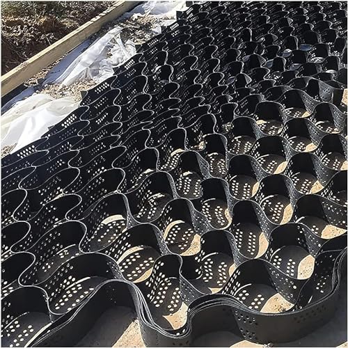 Grille géographique anti-déformation pour renforcer les plate-formes de gravier
