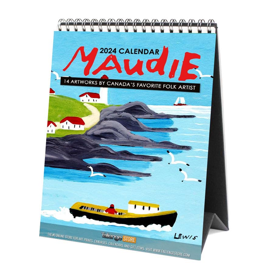 Image of Tallenge - Maud Lewis - Canadian Folk Artworks - 2024 desk Calendar - 6 x 9 Inches (Paper, Desk Calendar)