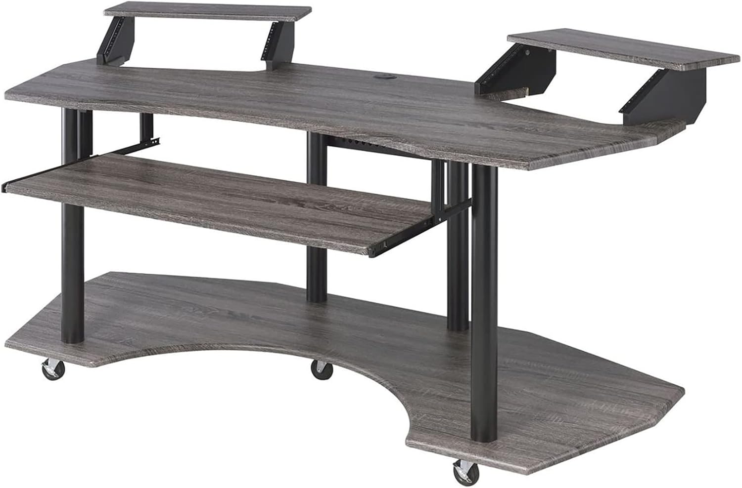 Wealthman Music Recording Studio Desk with Piano Keyboard