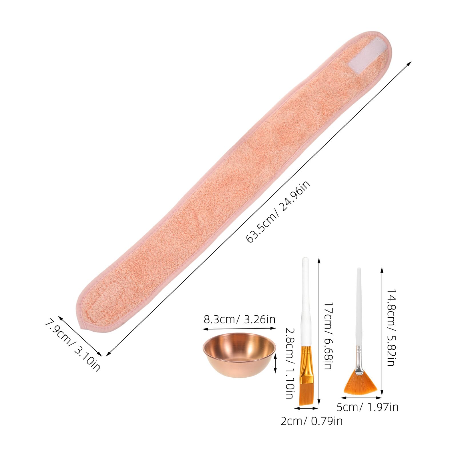 Gesichtsmaskenpinsel und Schalen Set mit Kosmetikstirnband für Hautpflege und Spa-behandlungen Inklusive Reinigungs und Desinfektionszubehör für Professionelle Anwendung