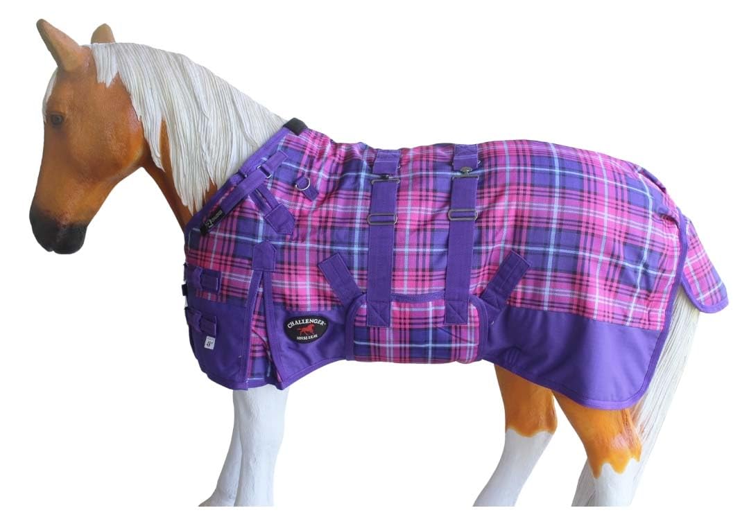 CHALLENGER 1200D Foal Winter Blanket Miniature Pony Donkey Bellyband Turquoise Rustic