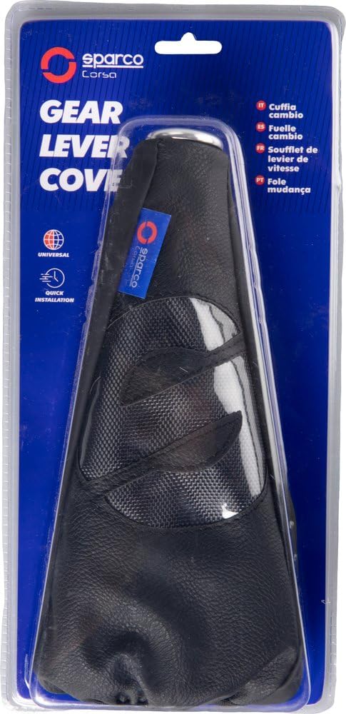 Sparco Cuffia leva del cambio per auto universale in poliuretano