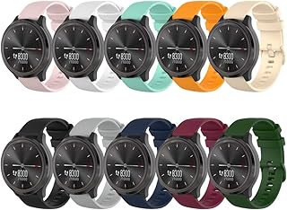 Band for Garmin Vivomove 3, Soft Silicone Replacement Watch Band for Garmin Vivomove 3 / Vivomove Luxe / Vivomove Style / Venu / Vivomove / Vivomove HR Sport Style (20mm Width) (No Tracker)