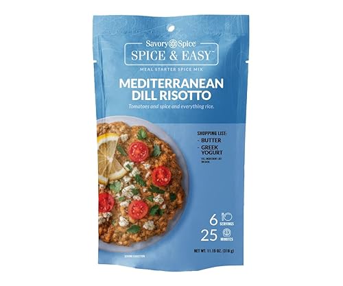 Savory Spice Mediterranean Dill Risotto Spice 'n Easy Mix, paquete de 11.15 onzas (paquete de 11.15 onzas)
