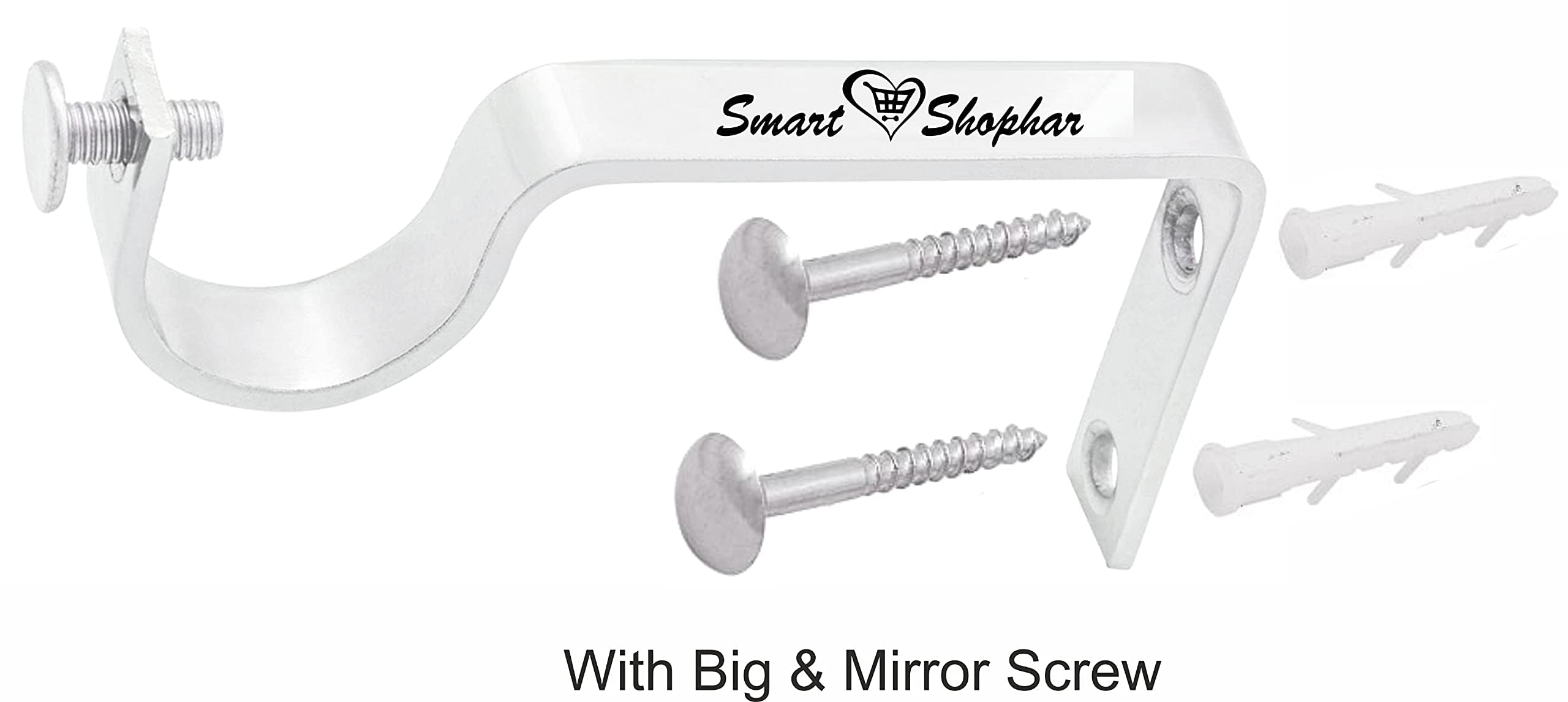 Stainless Steel Curtain Brackets - Pack of 10 -4 Stainless Steel Curtain Brackets - Pack of 10 -4