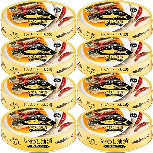 （06:00時点） 信田缶詰 国産いわし油漬け唐辛子入り 100g×8缶