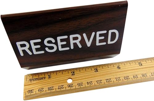 Miniatura 3 de Cartel reservado para iglesia Pew Multipack con escritura de doble cara y accesorio de fácil sujeción, tamaño más pequeño de 4 pulgadas, juego de 6