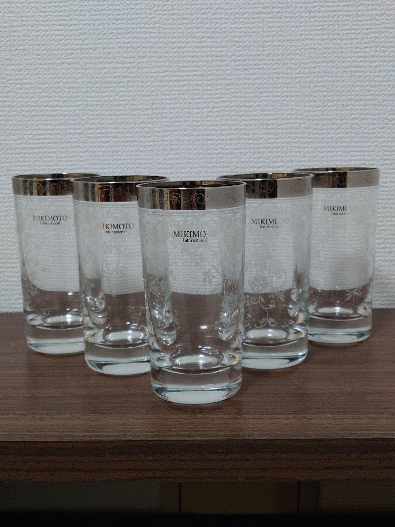 Amazon | ミキモト インターナショナル プラチナ加飾グラス 5客セット