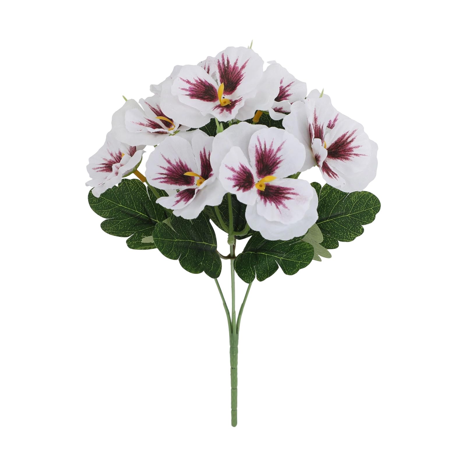 ZWWAAZHF Colorful Artificial Pansies Blooms Wrinkles Resistant Silk Materials Floral Perfect for Bookshelf or Mantels Realistic Silk Floral Arrangements