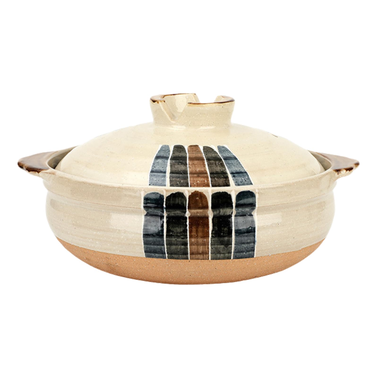 Cazuela Tradicional Japonesa De Arcilla Donabe,Cazuela De CeráMica Japonesa,Olla Caliente De CeráMica Japonesa Donabe Colorida,FáCil De Usar,Apto para Sopas Y Guisos