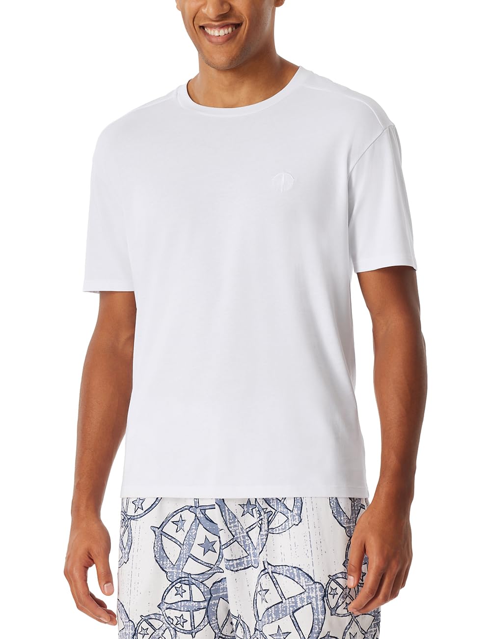Schiesser Herren Schlafshirt Rundhals Kurzarm, Loungewear Nightwear aus Bio-Baumwolle – SCHIESSER 150 Years