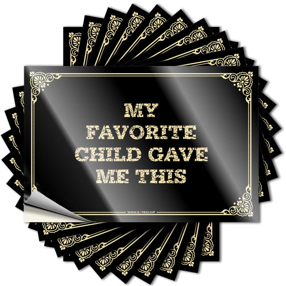 Funny Case Tattoo | My Favorite Child Gave Me This Assorted for Racing Decor(8X12CM)