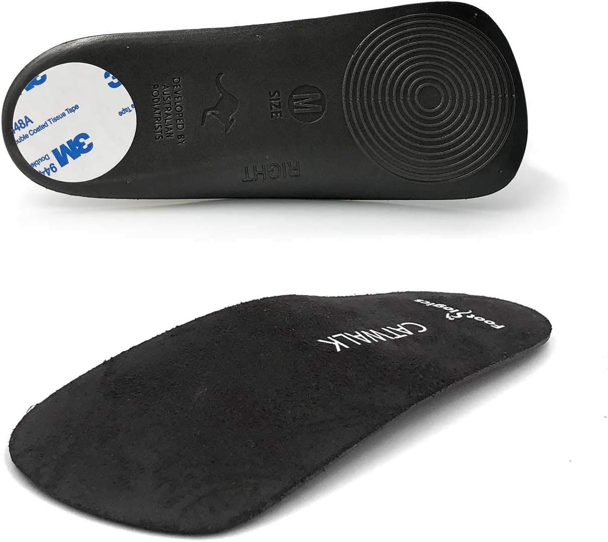 Footlogics 3/4 Length Orthotic Pad High Heel Shoe Insoles with Arch Support for Plantar Fasciitis and Flat Feet - Catwalk, Pair, S