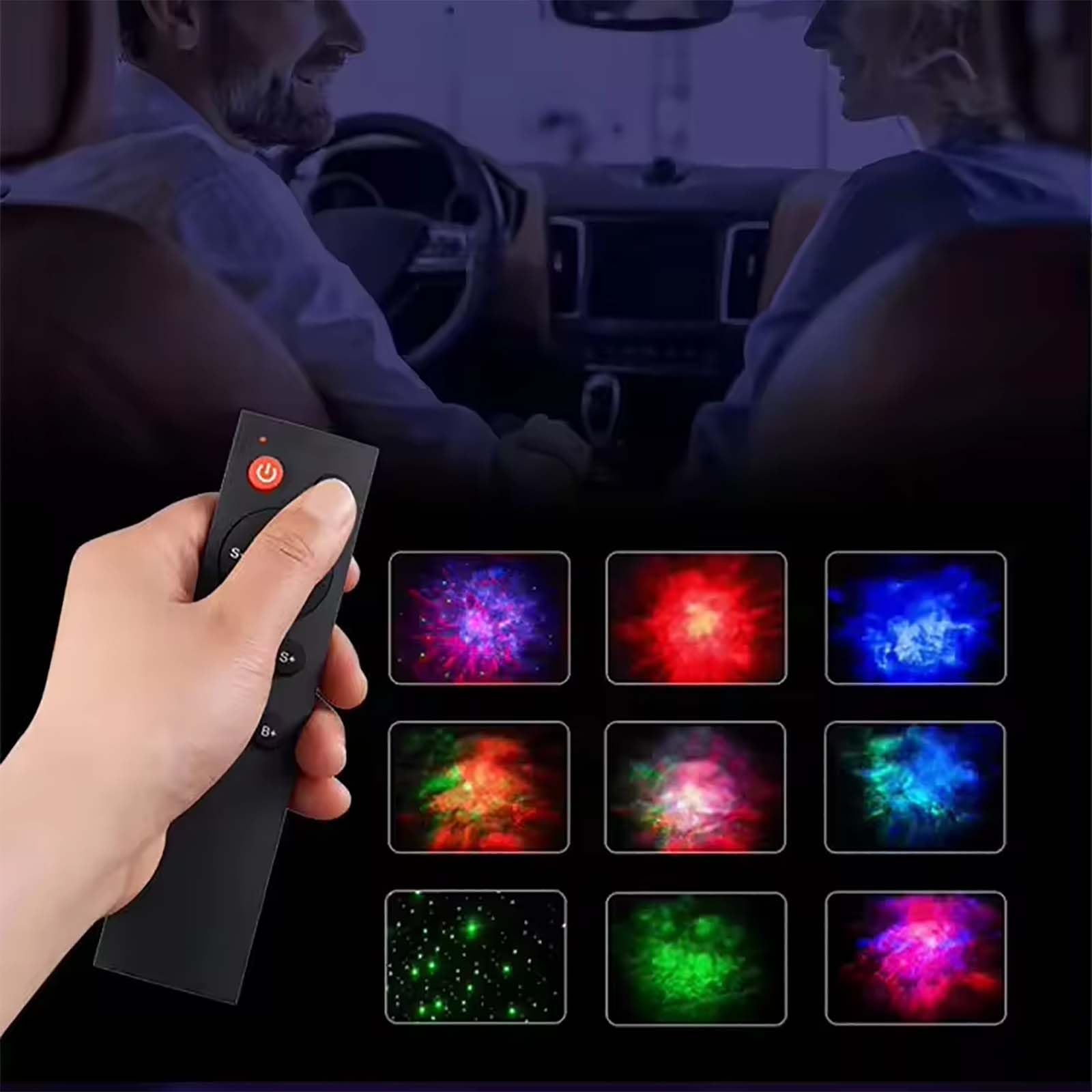 Luz de noche, lámpara de cielo estrellado de astronauta, lámpara de dormitorio creativa, lámpara de nebulosa de atmósfera, proyector de perro espacial de astronauta, lámpara de proyección para niños,