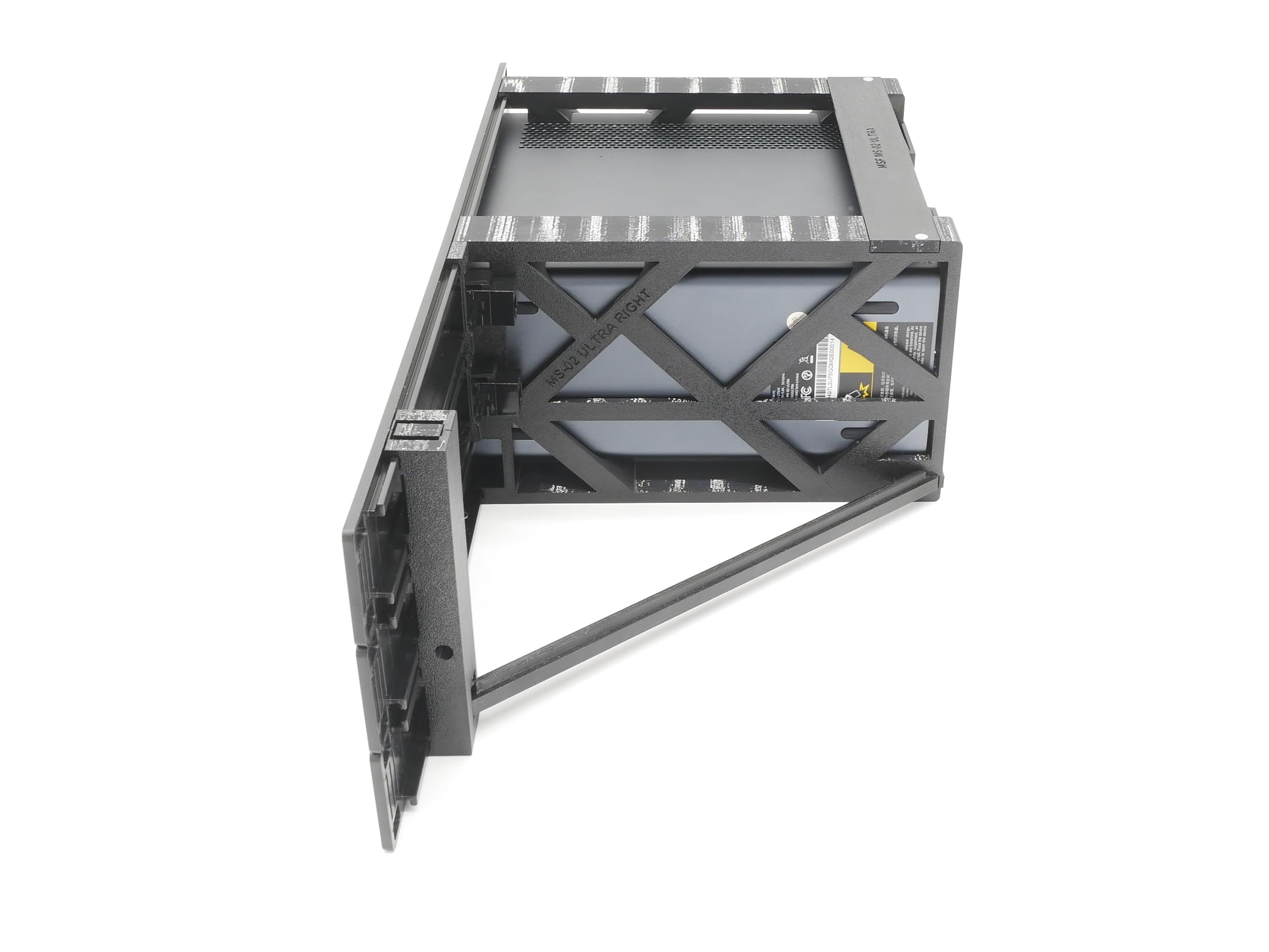 Rack Mount for miniSforum MS-02 Ultra with 2 RJ45 keystones 19inch 3U