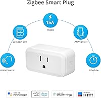 Vista 2 de SONOFF Enchufe inteligente Zigbee con certificado ETL, toma S40 Lite de 15 A, repetidor Zigbee, funciona con SmartThings y Yaxa Echo Plus, se