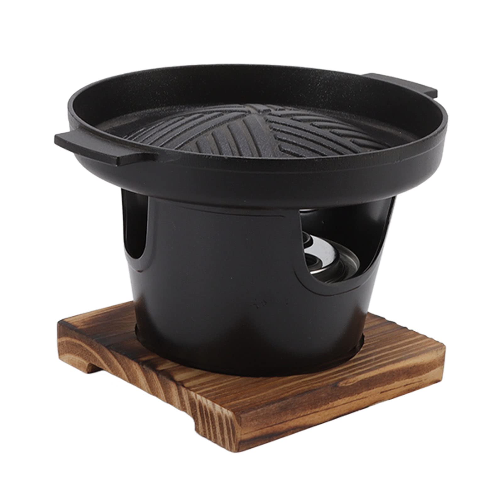 Grill stołowy, bezdymny, przenośny mini grill BBQ, ze stopu aluminium, grill BBQ do użytku wewnątrz, japoński mini grill na węgiel drzewny (HN-BBQ18A)