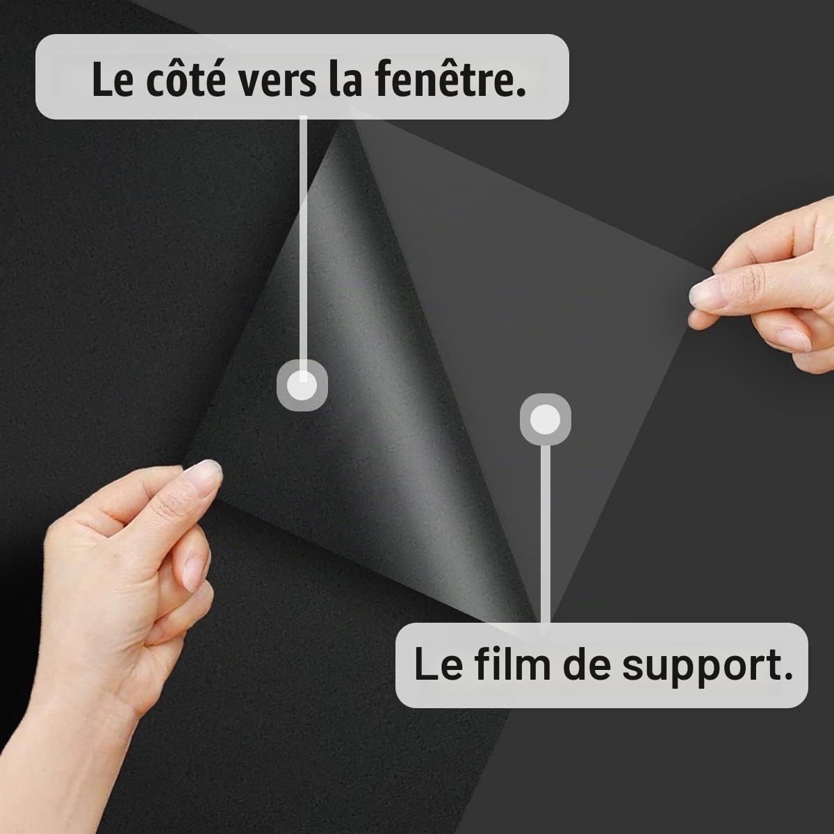 Film Fenetre Anti Regard Miroir Film Occultant Fenêtre 90x200cm Film Anti Chaleur Fenetre, Film sans Tain pour Fenetre avec 3 Accessoires