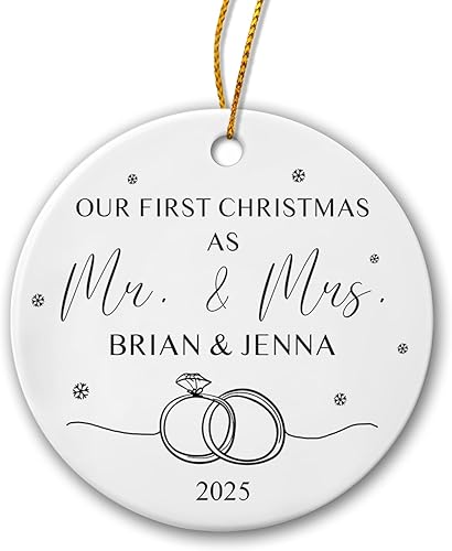 Miniatura 16 de Adorno personalizado para árbol de Navidad familiar 2025, nombres familiares, Navidad 2025, adorno familiar personalizado con nombres, adorno