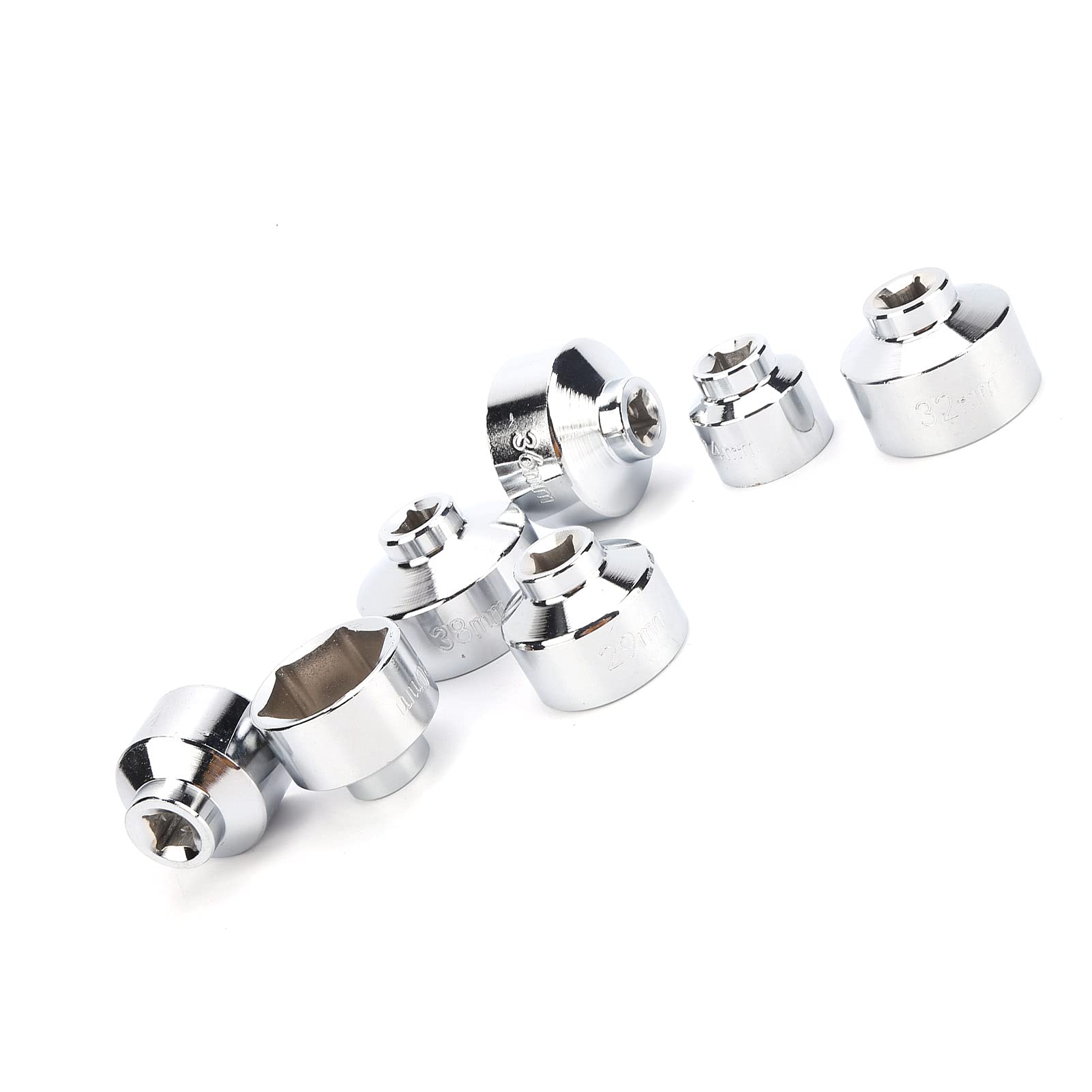 Ensemble d'outils de clé à clé à huile universel 7pcs 24 27 29 30 32 36 38 mm de cartouche en papier conception de cartouche en papier