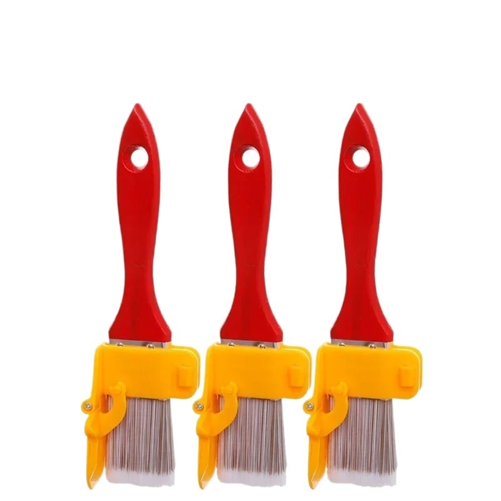 Pincel Profesional, 1/2/3 Uds. Pinceles de Pintura for Pared Esquina Interior Borde Oculto Recorte separación de Color Herramienta de Mango(3pcs)