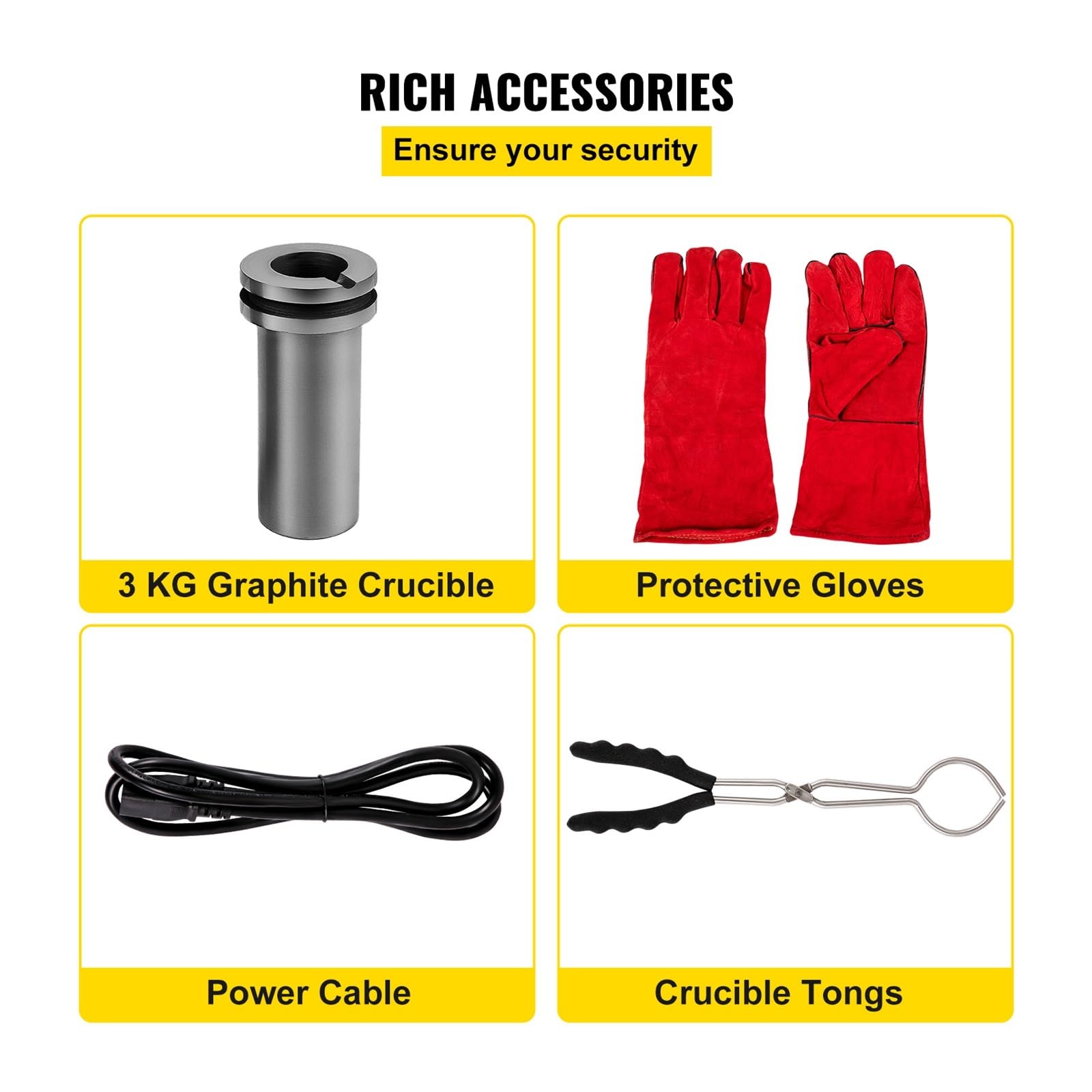 Horno de fusión de Metal de 3KG con pantalla LED, herramientas de fabricación de joyas, Kit de horno de plata y oro precioso, máquina de crisol