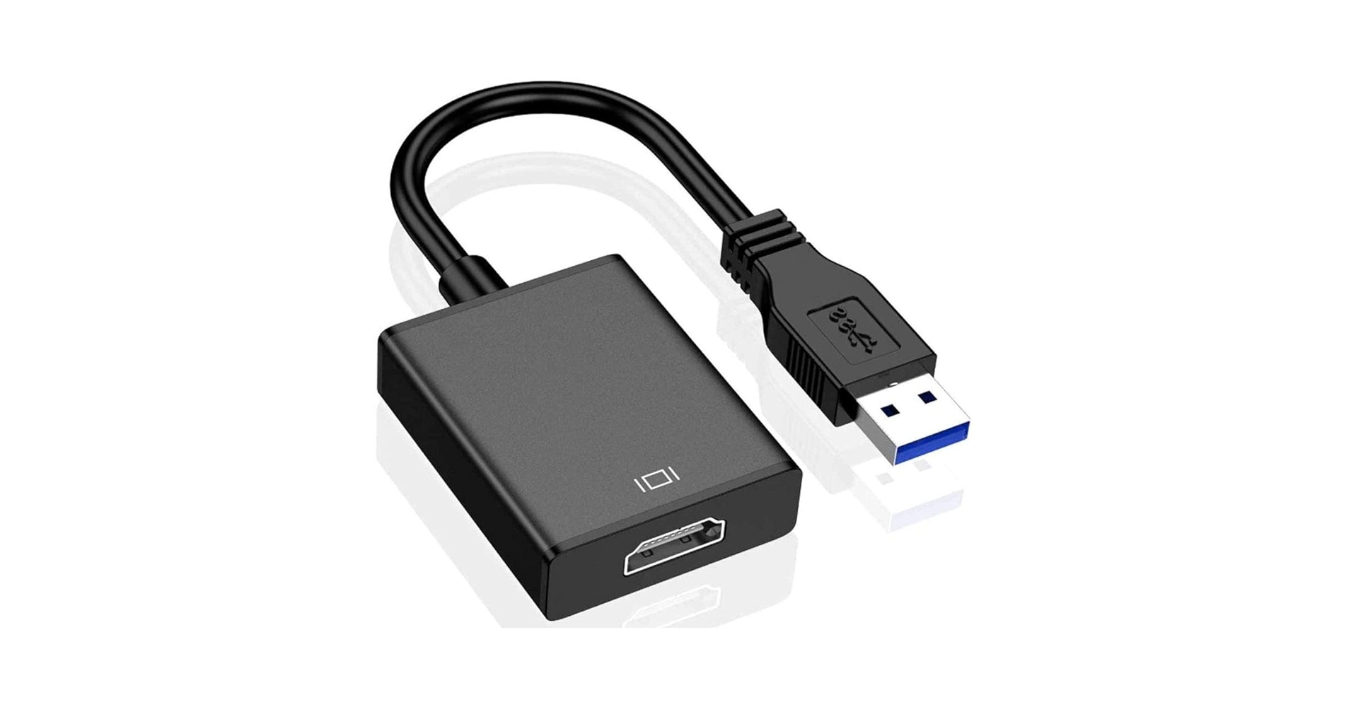 SENGKOB USB to HDMI Adapter, USB 3.0/2.0 to HDMI 1080P Video Graphics Cable Converter with Audio for PC Laptop Projector HDTV Compatible with Windows XP 7/8/8.1/10