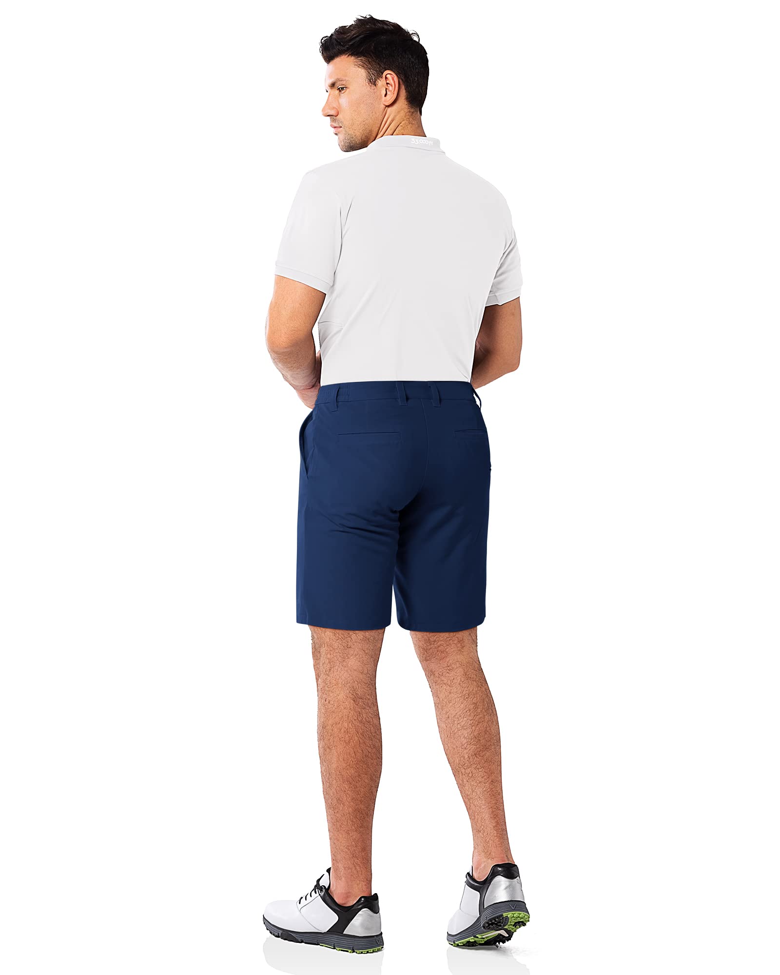 33,000ft Pantalones Cortos de Golf, Pantalones Cortos para Deportes al Aire Libre, Pantalones Cortos de Senderismo Ligeros con Protección Solar UPF 50+ de Secado Rápido