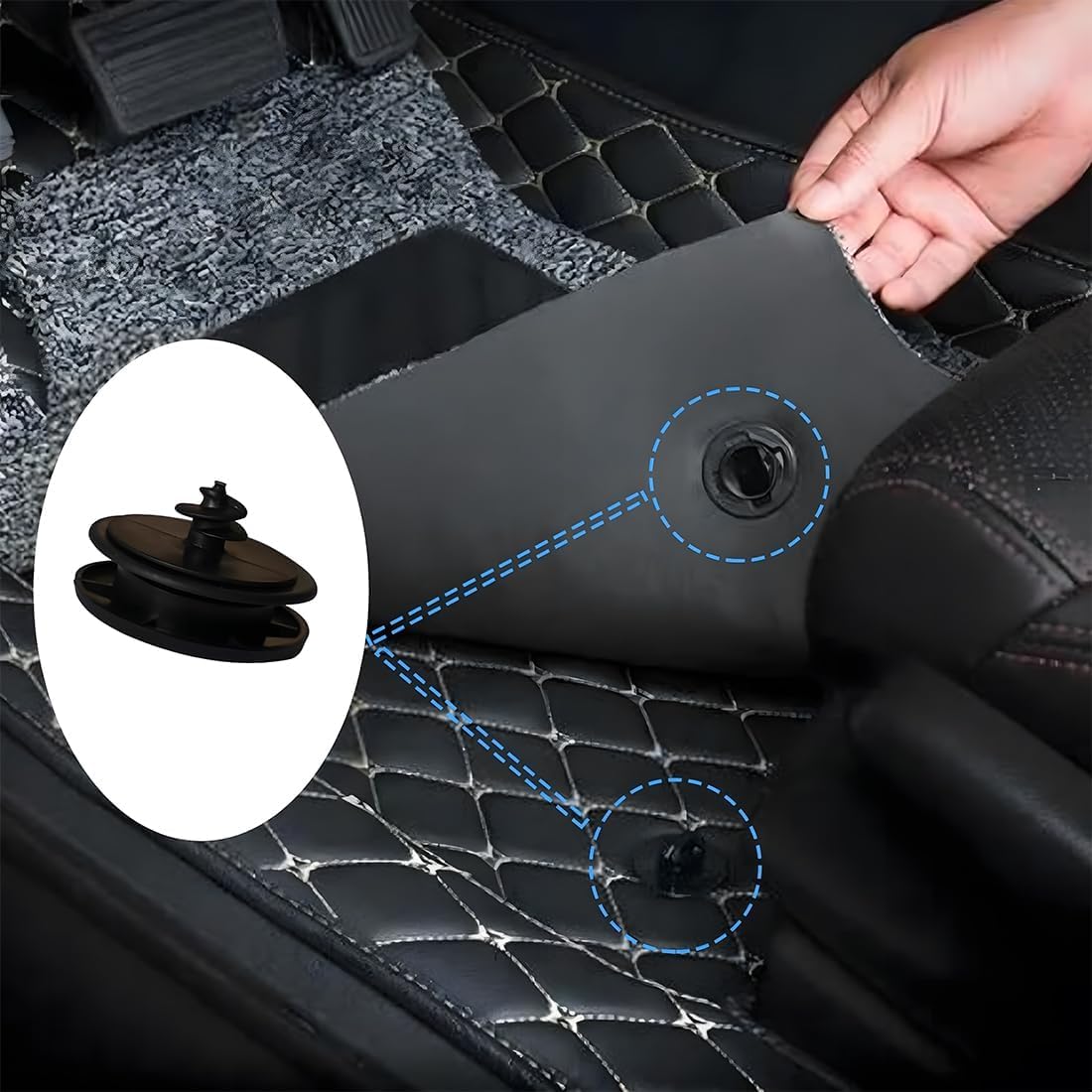 8 Pcs Clips universels pour Tapis de Sol de Voiture, Clips de