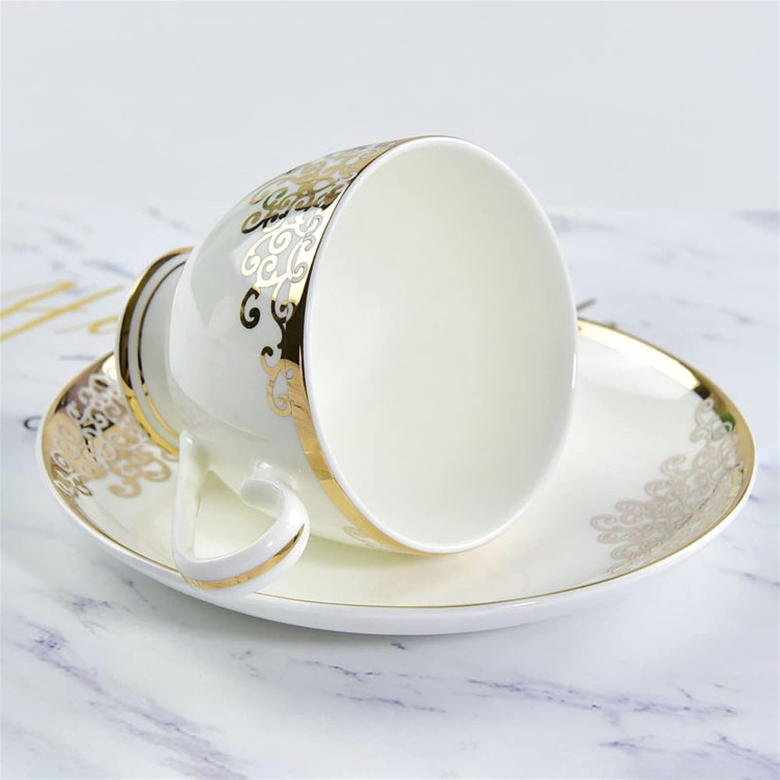 Ceramiczne Kubki Do Kawy I Herbaty Zestaw Ze Spodkiem Porcelana Kostna Ceramiczne Filiżanki Do Espresso W Stylu Europejskim Kubki Królewski Zestaw Kubków Do Kawy I Spodków Herbata Sosnowa