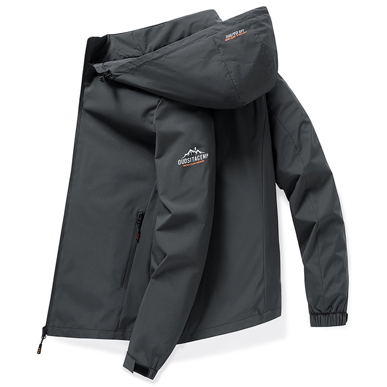 Giacca Impermeabile da Uomo, Giacca Primaverile Uomo, Montagna Outdoor Waterproof Impermeabile Antivento Leggera Sahariana Trekking Softshell Giacche Giacca Softshell per Campeggio, Pesca, Ciclismo