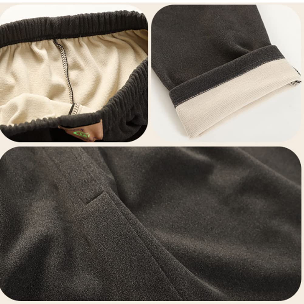 Men's Thermal Underwear with Inner Fleece Warm Ski Winter Set 3XL-9XL