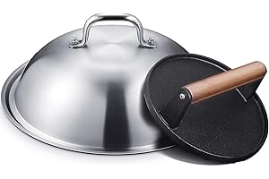 HOMENOTE Burger Steamer and Smash Burger Press Combo for Blackstone Griddles