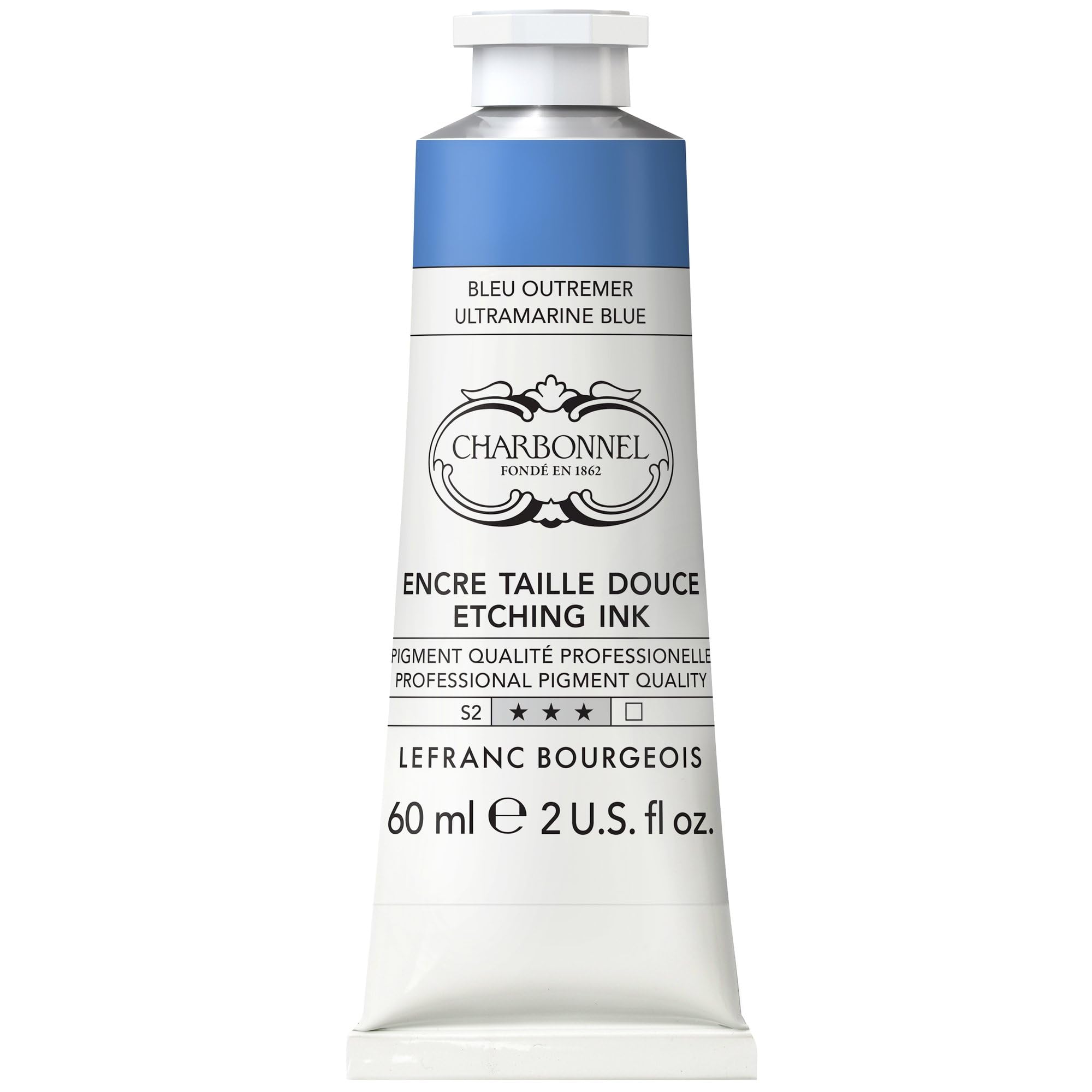 Lefranc Bourgeois Charbonnel Copper Printing Colours, Highly Pigmented Jet Printing Ink, Excellent Lightfastness, Vegan, Vibrant Colours, Age-Resistant, 60 ml Tube